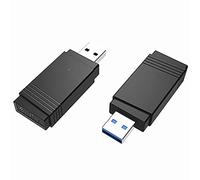 Goshyda Adattatore WiFi a Doppia Banda da 1300 M, con Porta USB 3.0, Scheda di Rete Wireless per Laptop Desktop (BLACK)