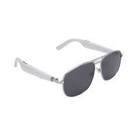 Goshyda AI Smart Glasses, Bluetooth Translator Glasses con Oltre 100 Lingue Traduzione in Tempo Reale, Occhiali da Sole Polarizzati per Chiamate Musicali Attività di Viaggio (WHITE)
