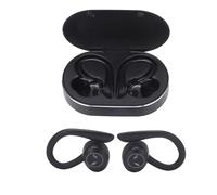 Goshyda Auricolare Bluetooth Auricolari Wireless Stereo Resistenti all'acqua con Cancellazione del Rumore con Gancio per l'orecchio del Microfono per la Guida di Viaggi Sportivi (BLACK)