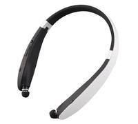 Goshyda Auricolare Bluetooth Wireless, Auricolare con Archetto da Collo con Doppia Connessione Chip CSR5.0, Cuffia Telescopica Pieghevole per Ufficio di Viaggio, CVC (#2)