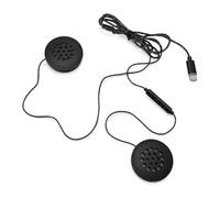 Goshyda Auricolare per Casco Moto Cablato, Auricolare per Casco con Controlli in Linea, per Musica Stereo e Chiamate Chiare, Cavo da 1,2 M