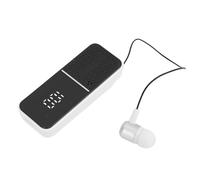 Goshyda Auricolari Bluetooth Wireless Monoorecchio, Auricolare Lavalier Vivavoce con Cavo Elasticizzato Invisibile da 31 Cm, Cancellazione del Rumore, per Guida in Bicicletta (WHITE)