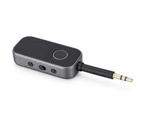 Goshyda Bluetooth 6.0 Adattatore Bluetooth AUX a Doppia Connessione 2 in 1, Adattatore per Auto con Riduzione del Rumore Nelle Chiamate in Vivavoce, Suono Stereo AUX Wireless