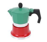 Goshyda Caffettiera, Classica Caffettiera Italiana Portatile per Stufa Elettrica a Gas 3 Tazze Manuale di Campeggio Percolatore di caffè Cubano per Cappuccino o Verde Latte e Rosso