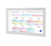 Goshyda Calendario Digitale Touchscreen da 15,6 Pollici, Display Intelligente Full HD 1080p con Controllo WiFi e App, Pianificatore Familiare a Doppia modalità e Cornice di Foto (Spina europea)