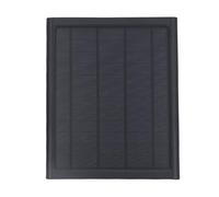 Goshyda Caricatore a Pannello Solare da 6 W, Impermeabile IP66, Supporto Regolabile a 360°, Pannello Solare per Telecamera di Sicurezza, Silicio Monocristallino, Ricarica USB C e Micro USB per Uso