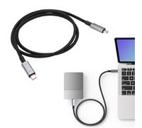 Goshyda Cavo da USB C a USB C da 240 W, Cavo da 80 Gbps da 100 Cm per Thunderbolt 5, Ricarica Rapida da 240 W, Video 8K a 60 Hz, di Ricarica Tipo Intrecciato in Nylon