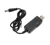 Goshyda Cavo di Potenziamento USB da 5 V a 9 V Cavo Step-up USB DC Portatile Regolabile da 12 V con Display a LED per Ventola, Lampada da Tavolo