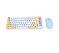 Goshyda Combinazione Tastiera e Mouse Wireless, Set Tastiera e Mouse Ergonomici Bluetooth Dual Mode 2.4G a 85 Tasti, per OS X per Android