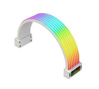 Goshyda Copri Cavi RGB per Scheda Madre GPU/24 Pin | Striscia LED ARGB in Silicone, 132 LED, 5 V 3 Pin RGB, Pieghevole a 360 Gradi per la Decorazione della Custodia del PC