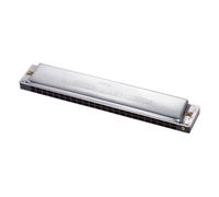 Goshyda Exquisite Chiave Armonica Tremolo a 24 Fori Chiave di Do con Scatola per Studenti Principianti Tasti in Resina Ecologica e Piastra di Copertura in Acciaio Inossidabile Strumento a Fiato per