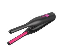 Goshyda Ferro Stiro a Matita, Piastra per Capelli Piccoli per gli Uomini, Ptc a Crisi Rapida con Filo e Bigodino per Capelli Corti, Colpi e Tagli dei Folletti (BLACK)