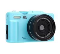 Goshyda Fotocamera Digitale, Fotocamera Vlog WiFi da 5k da 75 MP con Obiettivo Angolare Macro Largo 52 Mm 0.45x, Scheda di Memoria da 64 GB, Schermata a Fogli Mobili da 3 Pollici 180 °,