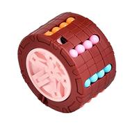 Goshyda Giocattolo Puzzle 3D Cilindro Fagiolo Magico per Bambini, Gioco Puzzle Antistress per Bambini a Casa o a Scuola - Materiale ABS - Blu (#2)