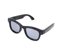 Goshyda Gli Occhiali Intelligenti con 220 Lingue AI in Tempo Reale Traduzione, Fotocamera HD 5 MP e Bluetooth 5.3 per Uomini Donne, Gestione delle App WiFi per il Download di Foto / (SILVER)