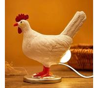Goshyda Lampada a di Gallina Lampada da Notte Divertente, Lampada da Tavolo a Luce Calda Morbida a LED per il Comodino della Camera da Letto