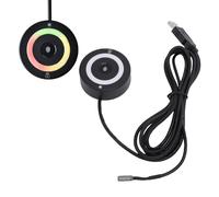 Goshyda Lettore di Impronte Digitali, Scanner Biometrico USB Portatile con Riconoscimento Tattile a 360°, Supporto per 10 Impronte Digitali, Compatibile con Wins 10 11