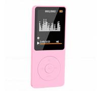 Goshyda Lettore MP3, Lettore Musicale Bluetooth Portatile con Auricolare, Schermo da 1,8 Pollici, Supporto per la Registrazione della Lettura di Libri Elettronici, per Bambini Studenti (PINK)