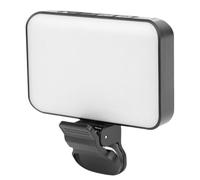 Goshyda Luce per Selfie, Temperatura Colore Regolabile 3000K 6500K con 30 Effetti di Luce e 60 Perline LED, a Portatile per Telefono Tablet Laptop, con Batteria da 2000 MAh per