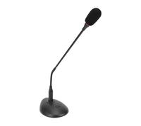 Goshyda Microfono Cablato da Tavolo a Collo di Cigno, Microfono per Conferenze a Condensatore con Spina Placcata Ni da 6,5 mm, Connettore Maschio XLR a 3 Pin