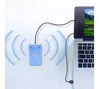 Goshyda Microfono USB, Riduzione Magnetica Rumore AI a 2 Canale Mic, 360 ° Pick-up Omnidirezionale, per le Vittorie per OS X per Linux per Android (BLUE)