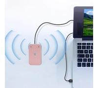 Goshyda Microfono USB, Riduzione Magnetica Rumore AI a 2 Canale Mic, 360 ° Pick-up Omnidirezionale, per le Vittorie per OS X per Linux per Android (Rosa dorata)