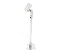 Goshyda Mini Faretto LED per Vetrina di Gioielli, Lampada da Armadio USB da 1 W con Testa Regolabile, Luce Bianca Calda per Quadri per Esposizioni di Quadri Artistici da Interni, Piccolo Faretto