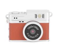 Goshyda Mini Fotocamera del Portachiavi, FHD 1080p 2 MP Small Digital Camera con la Luce Flash con Schermo Colorato, 100 Minuti Life della Batteria per i Principianti Adolescenti per (Brown)