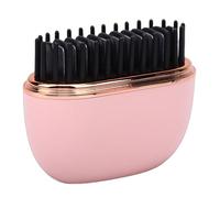 Goshyda Mini Piastra per Capelli, Spazzola per Capelli Portatile Senza Fili Ricaricabile, Controllo della Temperatura a 3 velocità, Riscaldamento Rapido Fino a 30 Secondi, per Viaggi a (PINK)