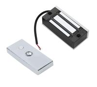 Goshyda Mini Serratura Elettromagnetica, Serratura Elettromagnetica DC24V 60KG con Blocco di Accensione, Magnetica per Porte in Metallo, Vetro e Legno