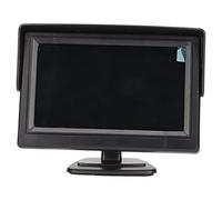 Goshyda Monitor per Auto da 4,3 Pollici, Monitor per Auto Retrovisore LCD a Colori con Visiera Parasole, Supporta Fotocamera per Auto, Dvd, VCD, STB, Ricevitore, la Maggior Parte dei Monitor TFT