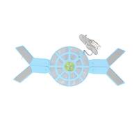 Goshyda Pad di Raffreddamento per Laptop, Supporto di Raffreddamento Pieghevole con Ventola Grande USB Supporto di Dissipazione del Calore per Notebook Portatile con Luce Blu a LED per Notebook (Blu)