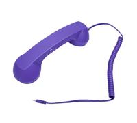 Goshyda Ricevitore Telefonico retrò di Tipo C Ricevitore per Telefono Cellulare Portatile Cablato Vintage con Microfono Altoparlante per Riunioni di Videoconferenze su Smartphone (PURPLE)