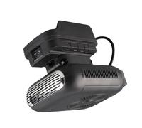 Goshyda Riscaldatore Alimentato a Batteria, Riscaldatore Portatile per BL1830 BL1850 BL1840 BL1815 BL1820 BL1860B, Rotazione di 90 Gradi 2 Temperature 2xUSB per Ufficio Officina