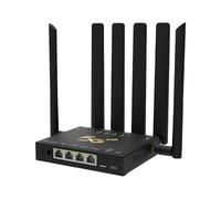 Goshyda Router Cellulare 5G Dual Band, Router Wireless WiFi 6 con 6 Antenne e Supporto per Scheda SIM, Connessione Stabile per Video UHD e Giochi Online
