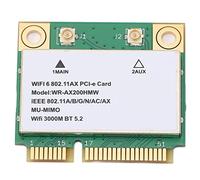 Goshyda Scheda di Rete Wireless, AX210HMW 2.4G/574Mbps, 5G/2400Mbps WiFi BT5.2 Scheda di Rete per Laptop, con Interfaccia Mini PCIE, per Notebook, Piccoli Mainframe, Macchine all in One, per