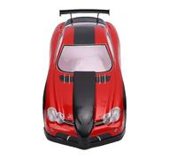 Goshyda Scocca della Carrozzeria dell'Auto RC Scala 1/10 Telecomando Universale Telaio della Scocca dell'Auto Ala Posteriore per Auto da Corsa con Passo da 26 Cm Corpo in PVC Personalizzabile