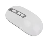 Goshyda Smart AI Voice Mouse - Traslazione in Tempo Reale e Trascrizione con Connessione Mic Multi Mode Integrata (2,4 g/BT), Impostazioni da 800 a 4000 DPI (WHITE)