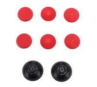Goshyda Sostituzione del Cappuccio della Levetta 8 in 1 per Pro, Set di Impugnature in Gomma per Levetta per Controller Pro Protezione per Analogica a 3 Altezze (rosso)