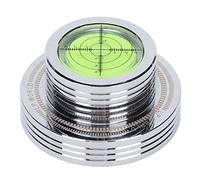 Goshyda Stabilizzatore per Giradischi, Morsetto per Giradischi per Giradischi per Dischi LP con Peso per Giradischi, con Livellamento a Bolla, per Giradischi, per Audiofili, Utenti di DJ e(d'Argento)