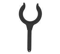Goshyda Staffa per Blocco Remo per Barca e Supporto per Canna da Pesca, Confezione da 2 - Plastica Resistente, Kayak Leggero, Gommone, Gommone (BLACK)