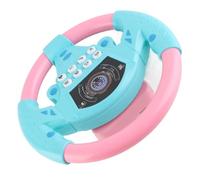 Goshyda Strumento per Volante per Auto Ad Alta Imitazione con Suono Dell'auto per Lo Sviluppo del Movimento del Corpo del Bambino, Ideale per Il Gioco Fantasioso (Rosa e Blu)