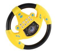 Goshyda Strumento per Volante per Auto Ad Alta Imitazione con Suono Dell'auto per Lo Sviluppo del Movimento del Corpo del Bambino, Ideale per Il Gioco Fantasioso (Yellow)