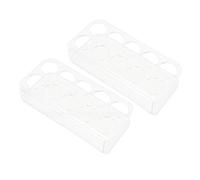 Goshyda Supporto per Fiale in Acrilico per Frigorifero, Supporto per Organizer per Peptidi da 2 Confezioni e 10 Slot con Design a Parete, Custodia Trasparente