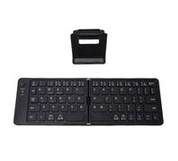 Goshyda Tastiera Bluetooth Pieghevole, Tastiera Wireless Portatile con Supporto, Tastiere Pieghevoli Tascabili Ricaricabili per Android per OSX