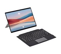 Goshyda Tastiera Bluetooth, Tastiera Magnetica Wireless BT5.0 per Tablet Ultra Sottile con Touchpad Multiplo, Retroilluminazione Colorata, Batteria da 450 MAh, per Pro 3 4 5 6 7 (BLACK)