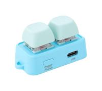 Goshyda Tastiera Girapagina Bluetooth, 2 Tasti Programmabili | Tastierino Macro con una Sola Mano, Retroilluminato RGB, per Lavorare, Giocare, Produrre Musica, Riprodurre Contenuti