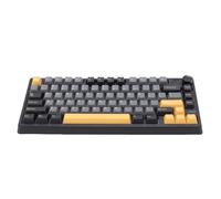 Goshyda Tastiera Meccanica Wireless, Tastiera da Gioco Meccanica Cablata Bluetooth da 2,4 GHz con Manopola, Retroilluminazione RGB, per W ins per OS X per Android (BLACK)