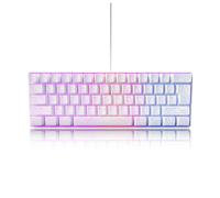 Goshyda Tastiera per Computer, Tastiera Compatta Cablata USB con Retroilluminazione RGB, 25 Tasti Senza Conflitti, Forte Sensazione Meccanica, per Giochi di Lavoro in Ufficio a Casa