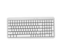 Goshyda Tastiera Wireless 2.4G, Tastiera Bluetooth Compatta a Grandezza Naturale da 105 Tasti con 12 Tasti di Scelta Rapida Multimediali, per Computer Desktop PC Portatile (WHITE)
